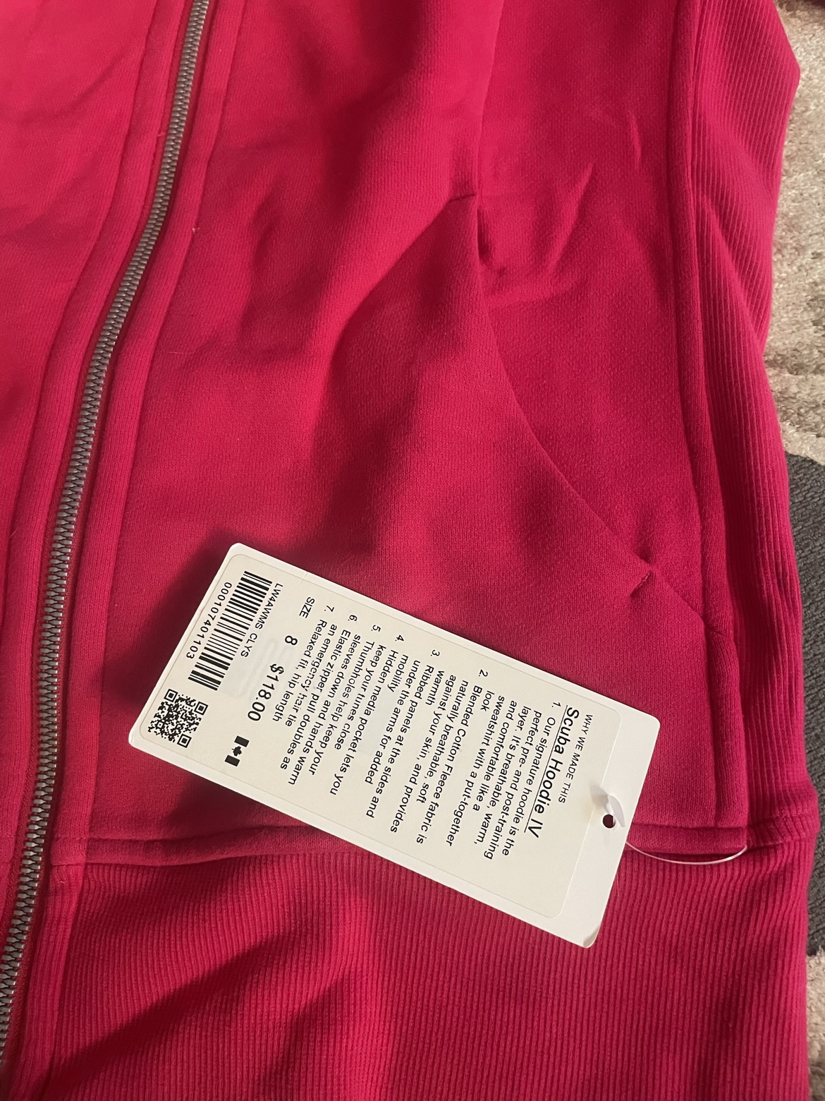 Lululemon Scuba Hoodie Size 8 - photo 2