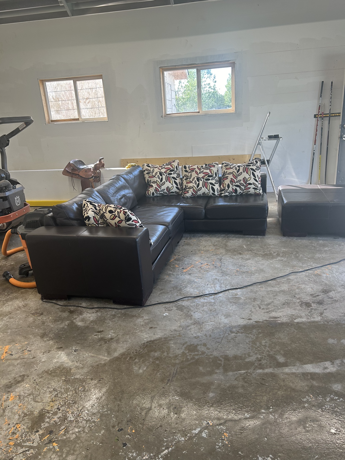 Italian leather couch
