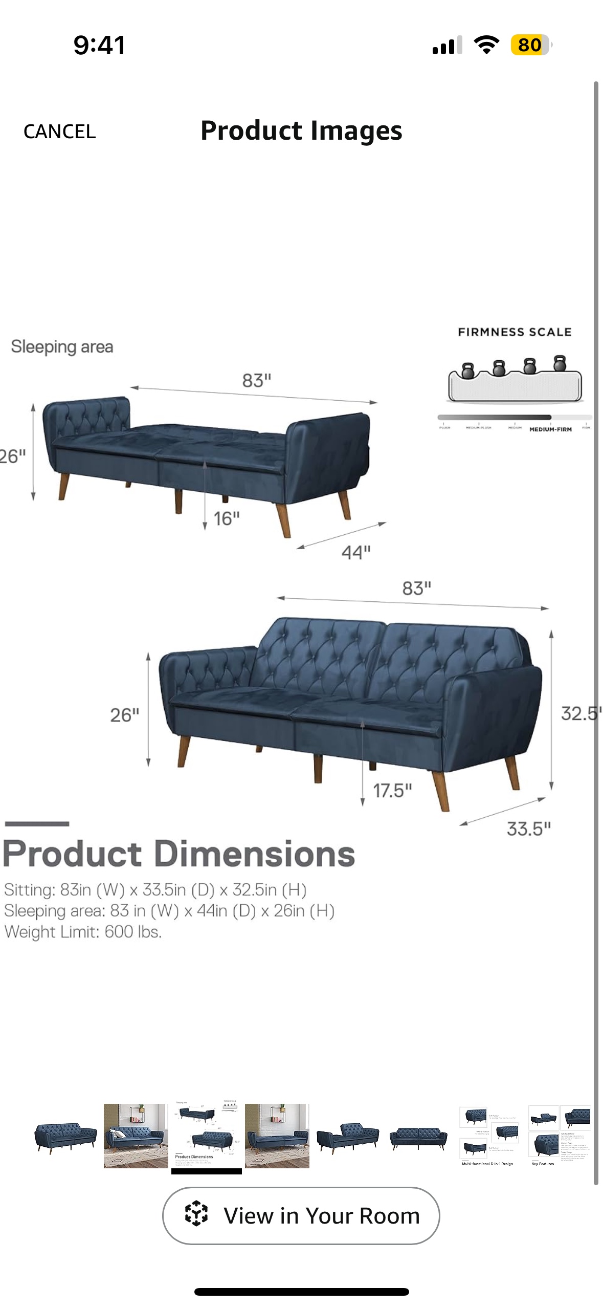 Long sofa bed - photo 2