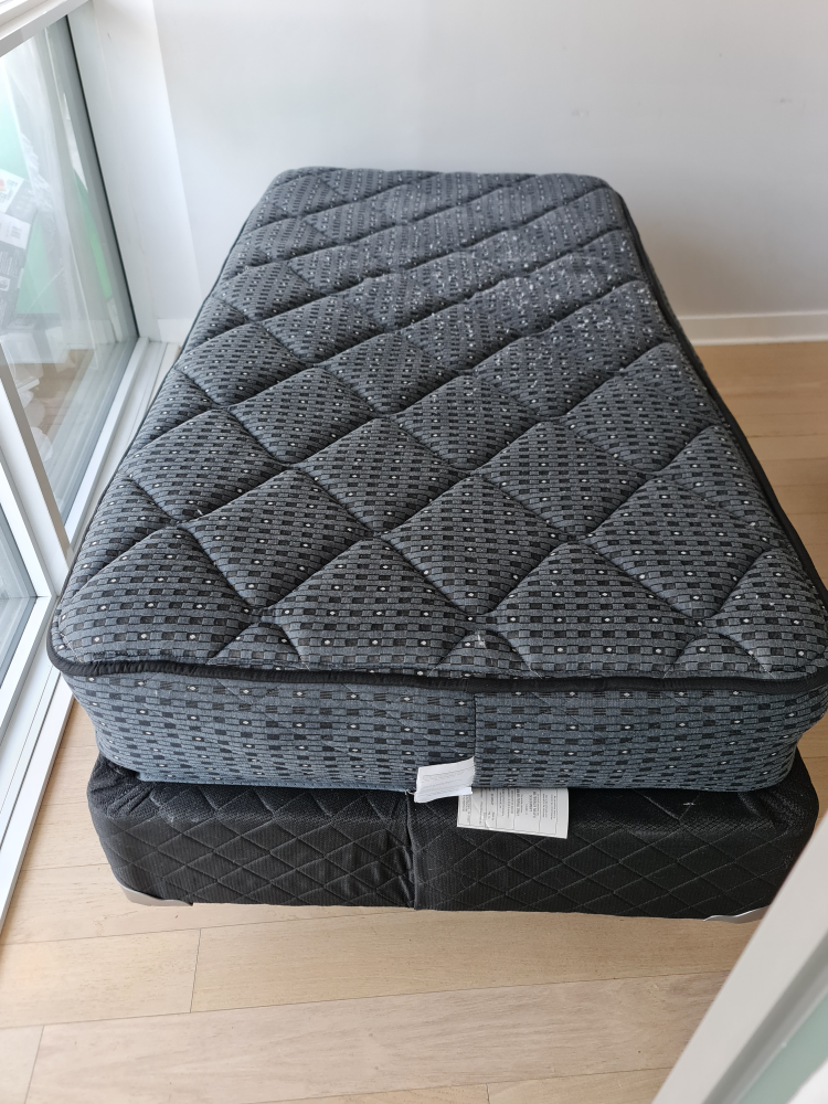 Sealy Postropedic Twin Mattress Set + Frame