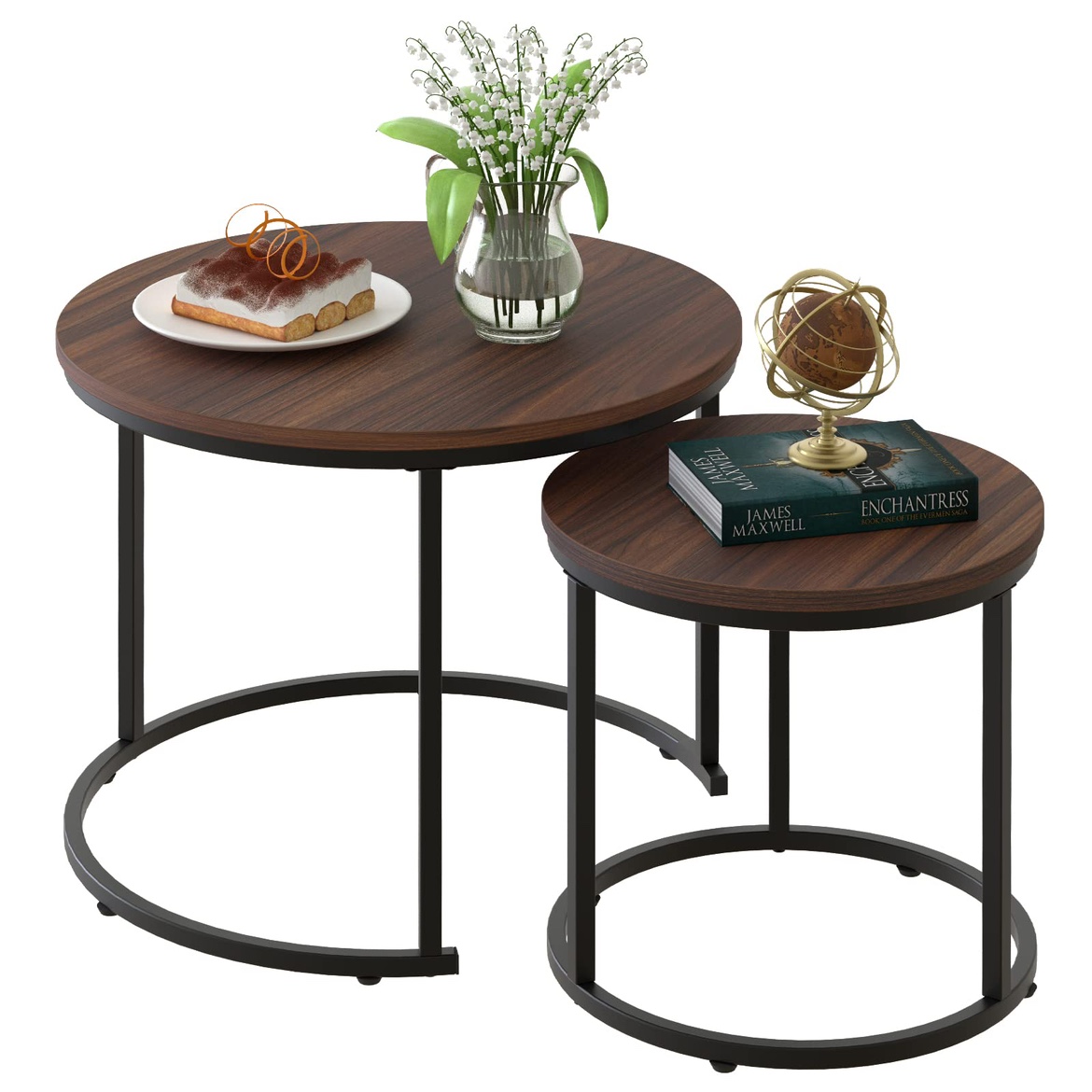 New Aboxoo, Coffee Table Nesting Side, Set of 2