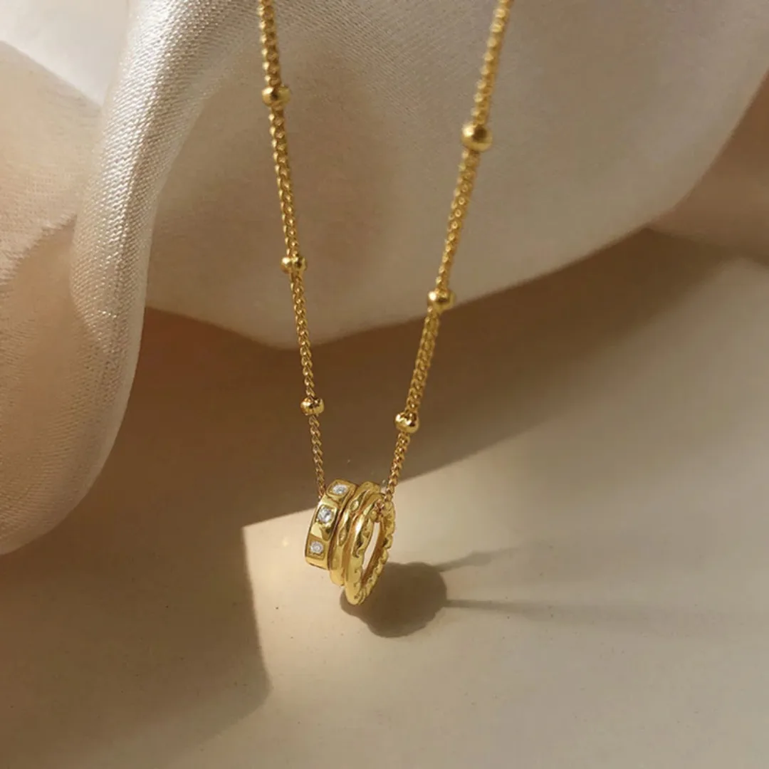 Triple Ring Necklace image indicator(2)