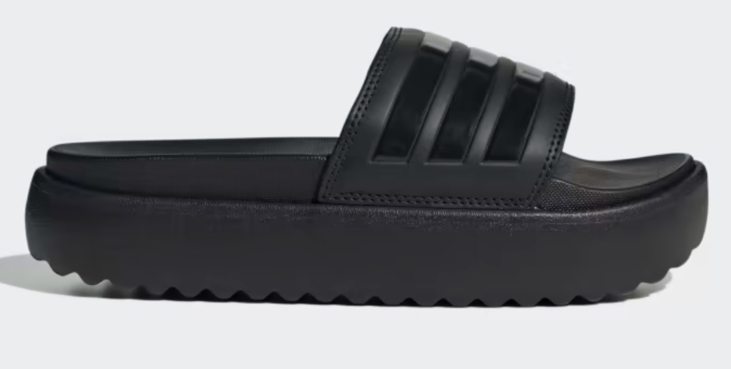 Adidas ADILETTE PLATFORM SLIDES black size 6M/8W image indicator(6)