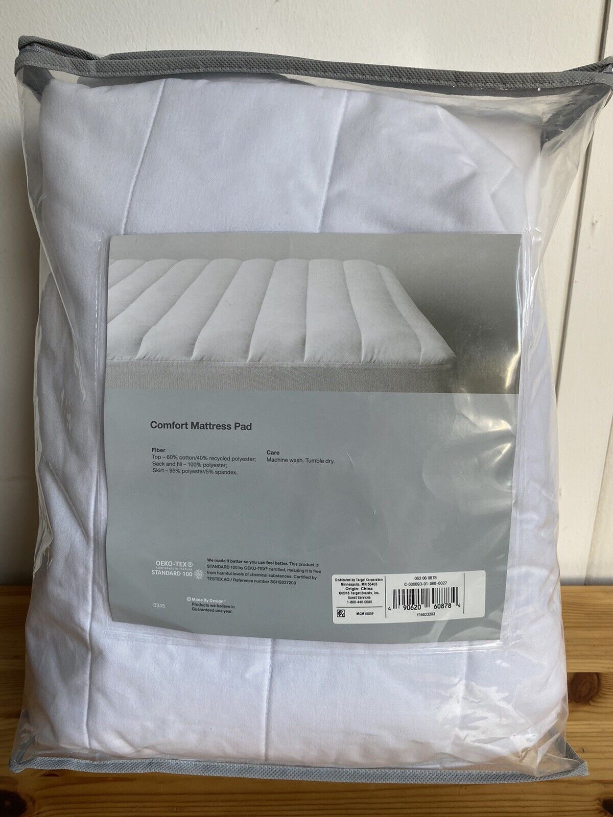 Target FULL Comfort Quilted Mattress Pad Stretch Grip Design image indicator(2)