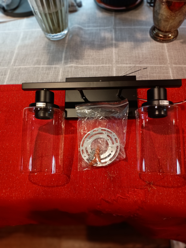 Bathroom Vanity Light Fixture with Clear Shades⚽ - photo 3