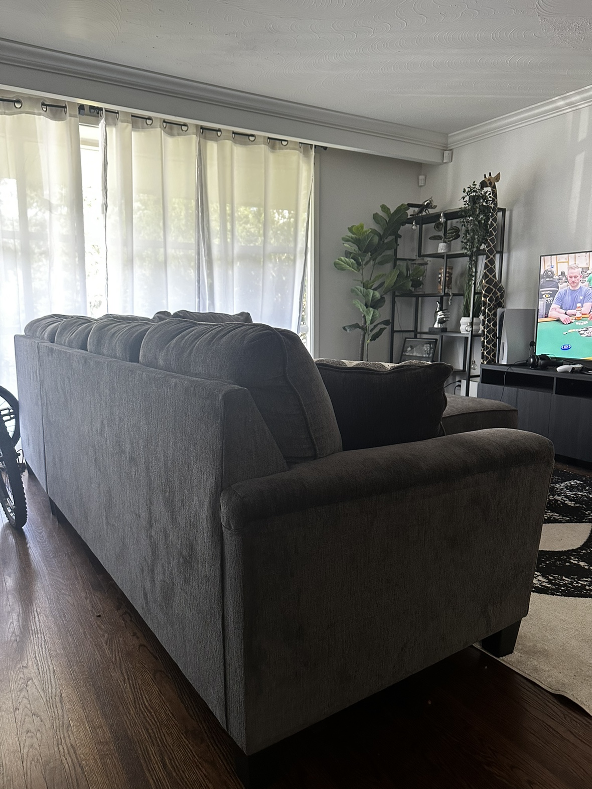 Altari 2 Piece Sectional L shape couch with ottoman - photo 2