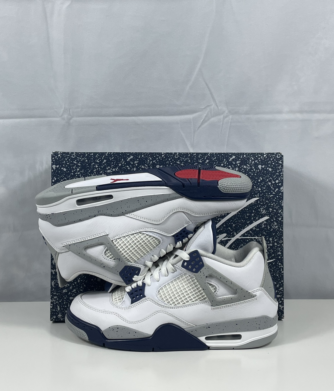 Jordan 4 Midnight Navy - photo 4