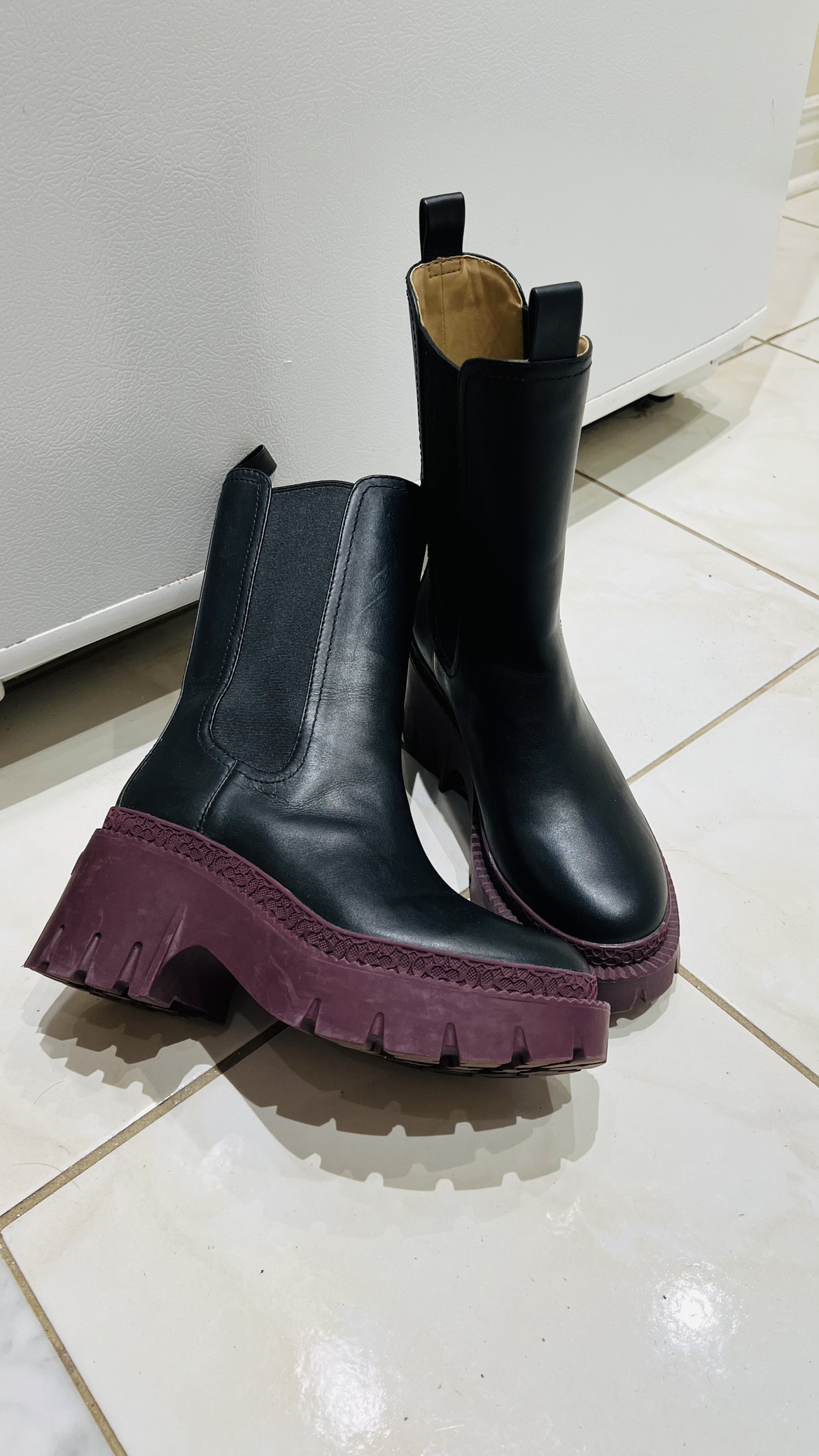 Women's leather boot from Coach 6.5 - photo 4