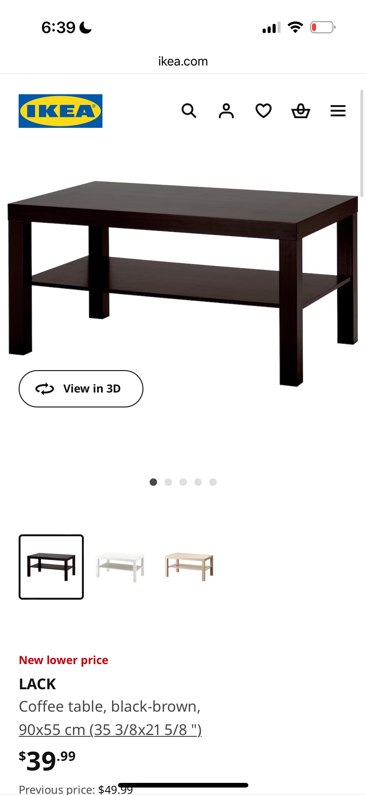 IKEA LACK coffee table - photo 2
