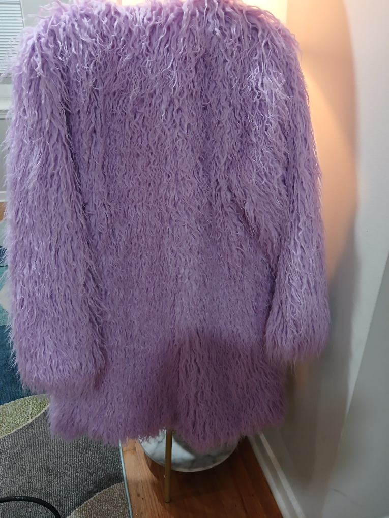 size xl shaggy lavender jacket - photo 4