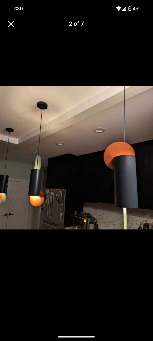 3 geometric pendant lights thumbnail