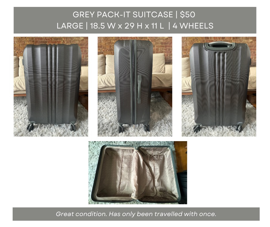 Gray Pack It Suitcase
