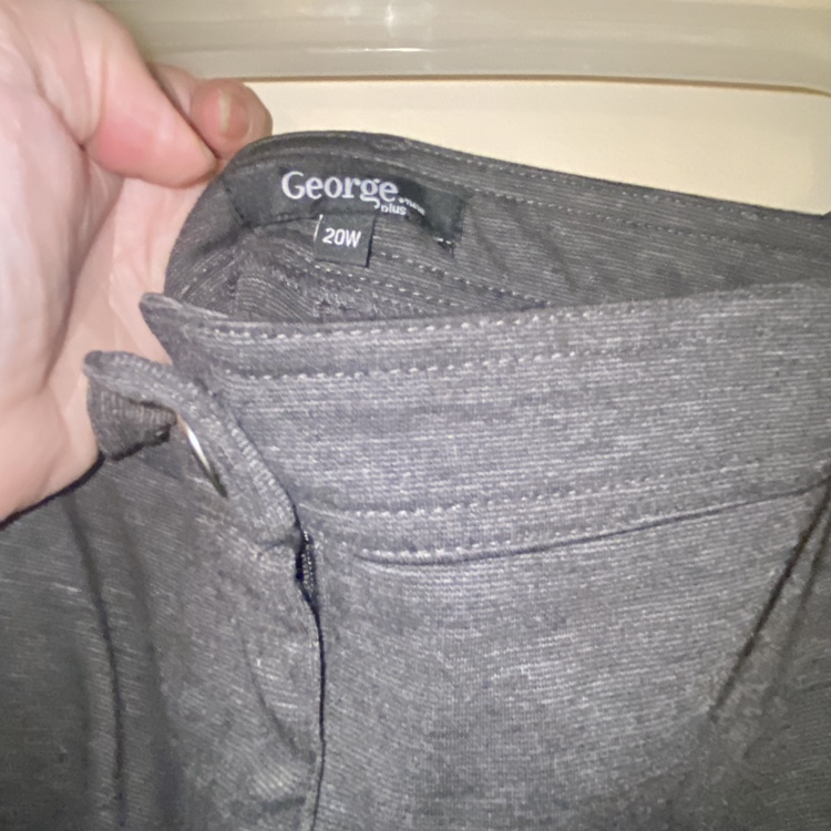 Plus size grey dress/casual pant image indicator(7)