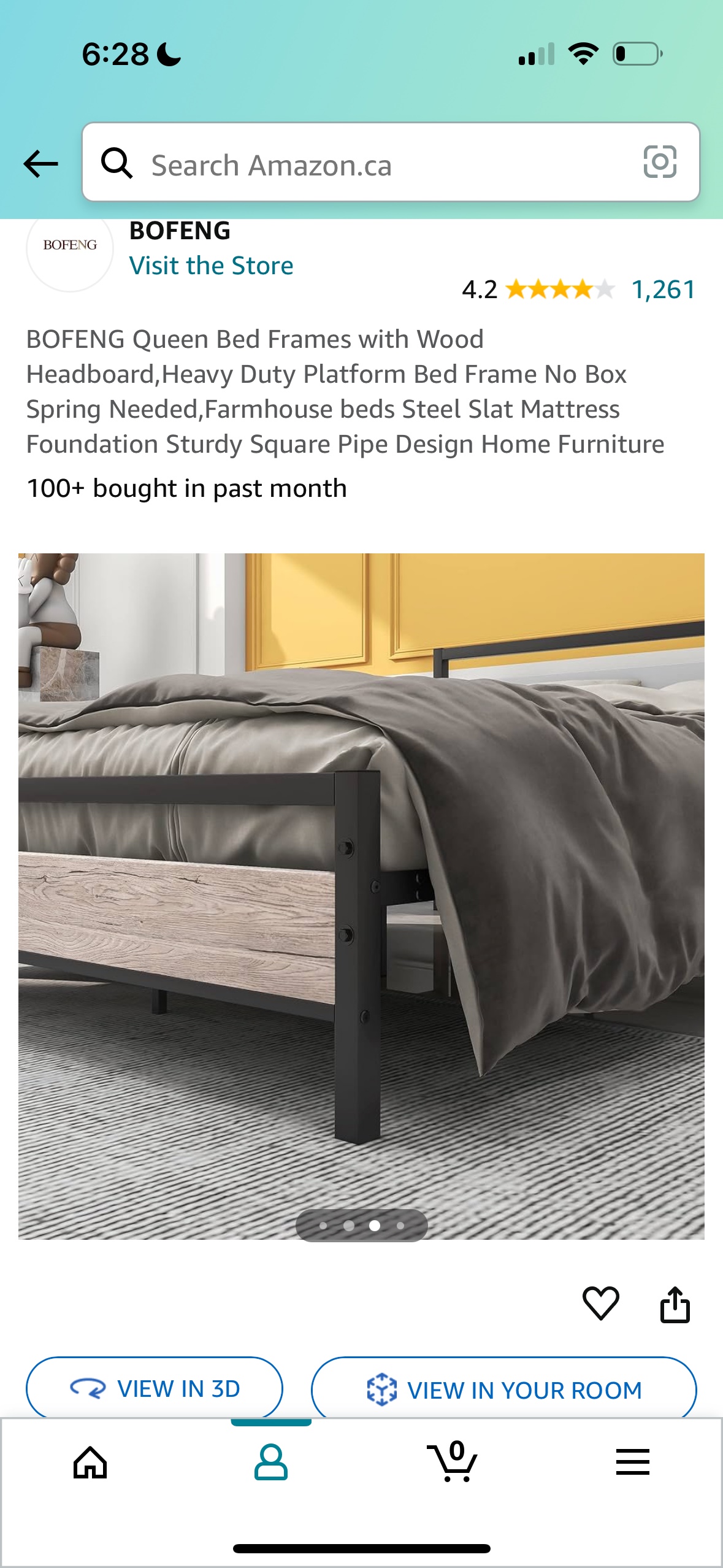 Full size bed frame - photo 2