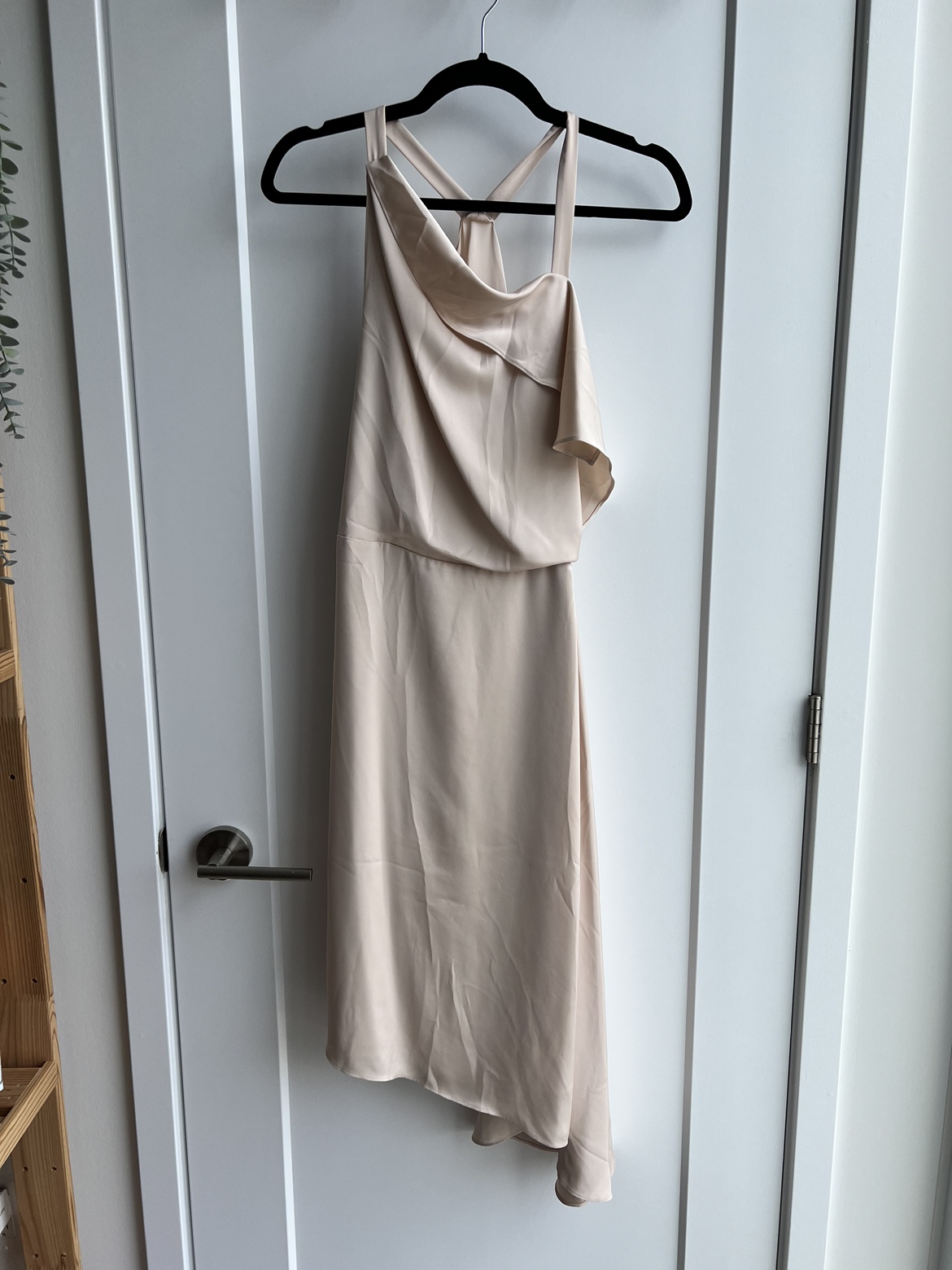 Baby Pink Asymmetrical Dress from REISS thumbnail