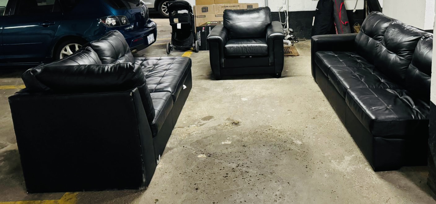 Black rather 7 seater sofa set - photo 2