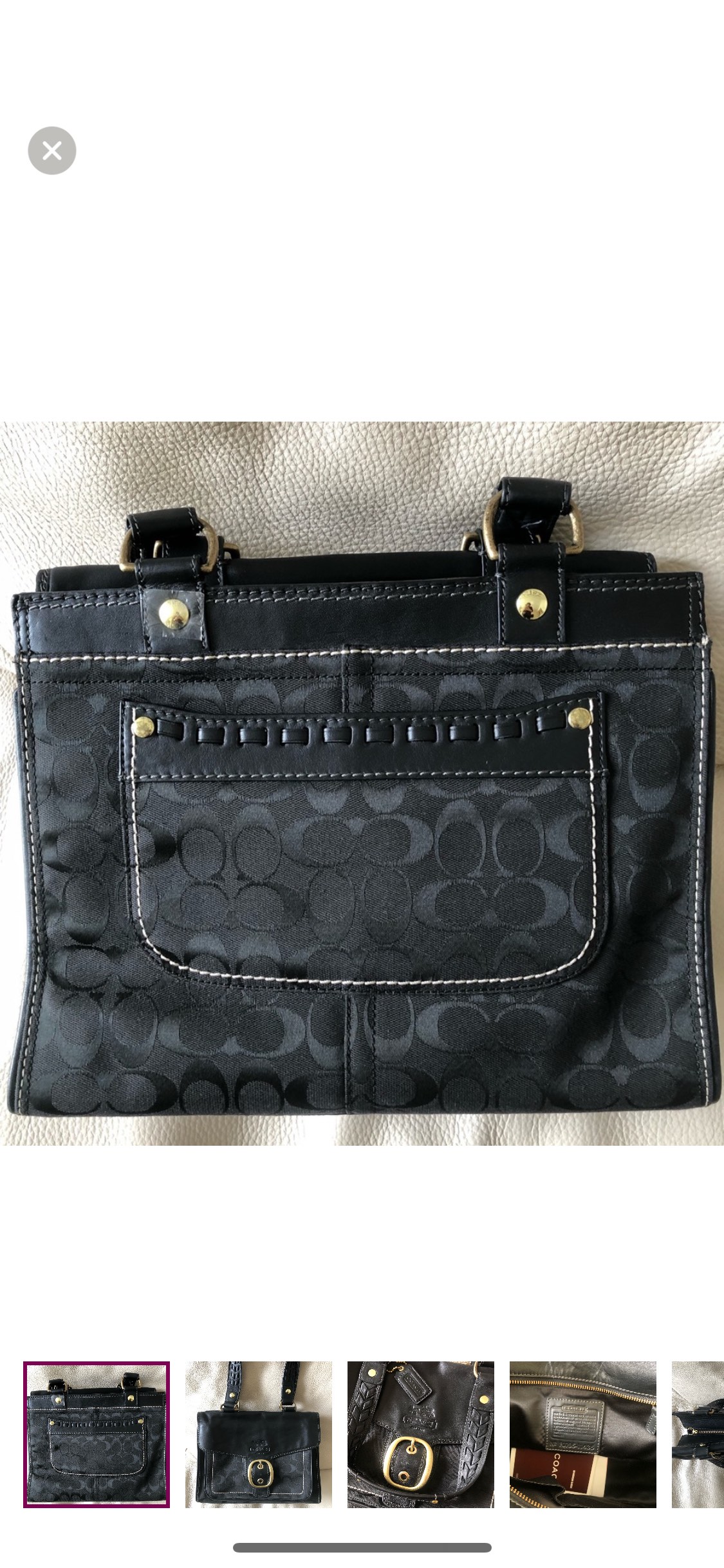 COACH LEATHER BAG image indicator(2)