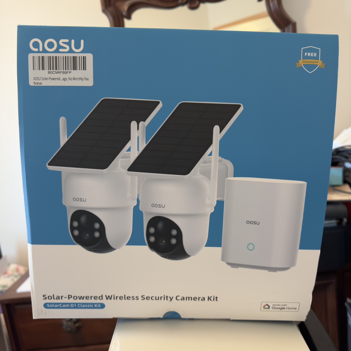 AOSU Security Cameras. (Solar Powered) BRAND NEW!
