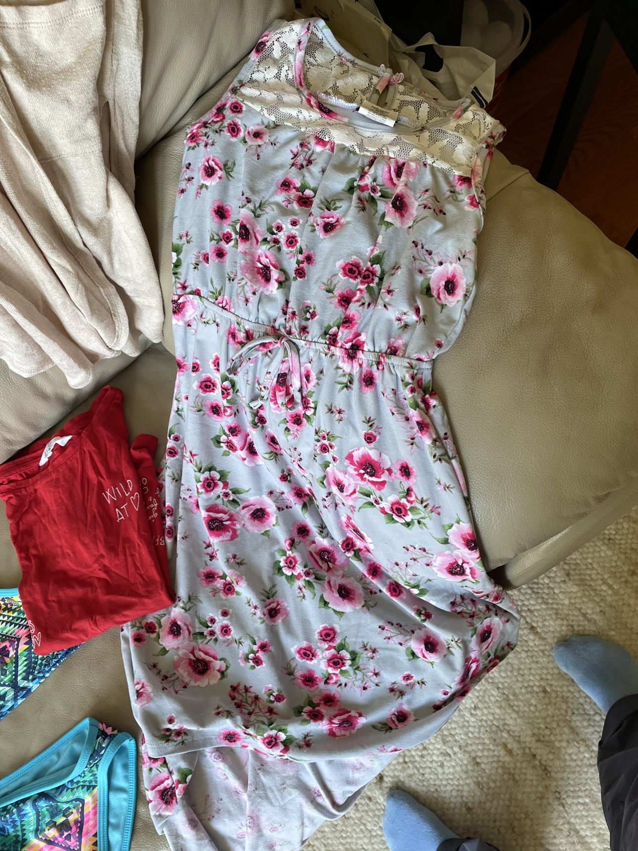 Bag of girls summer clothes size 7/8
