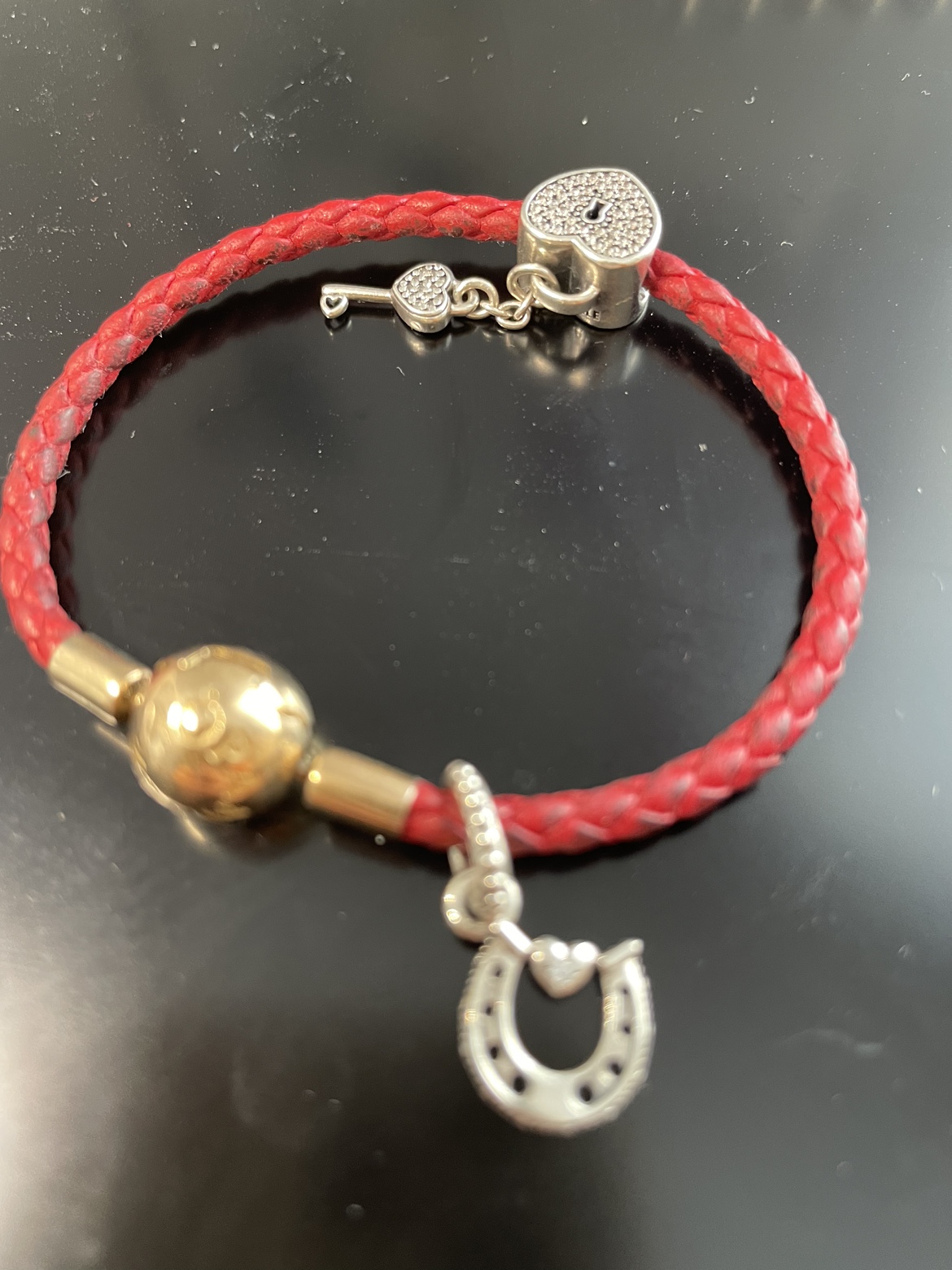 Pandora bracelet with free charms thumbnail