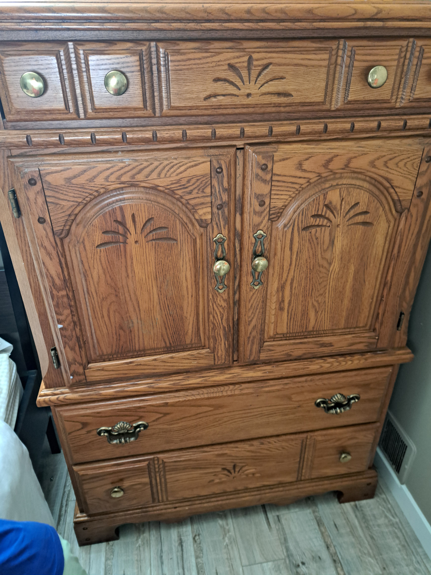 Tall Wooden Dresser