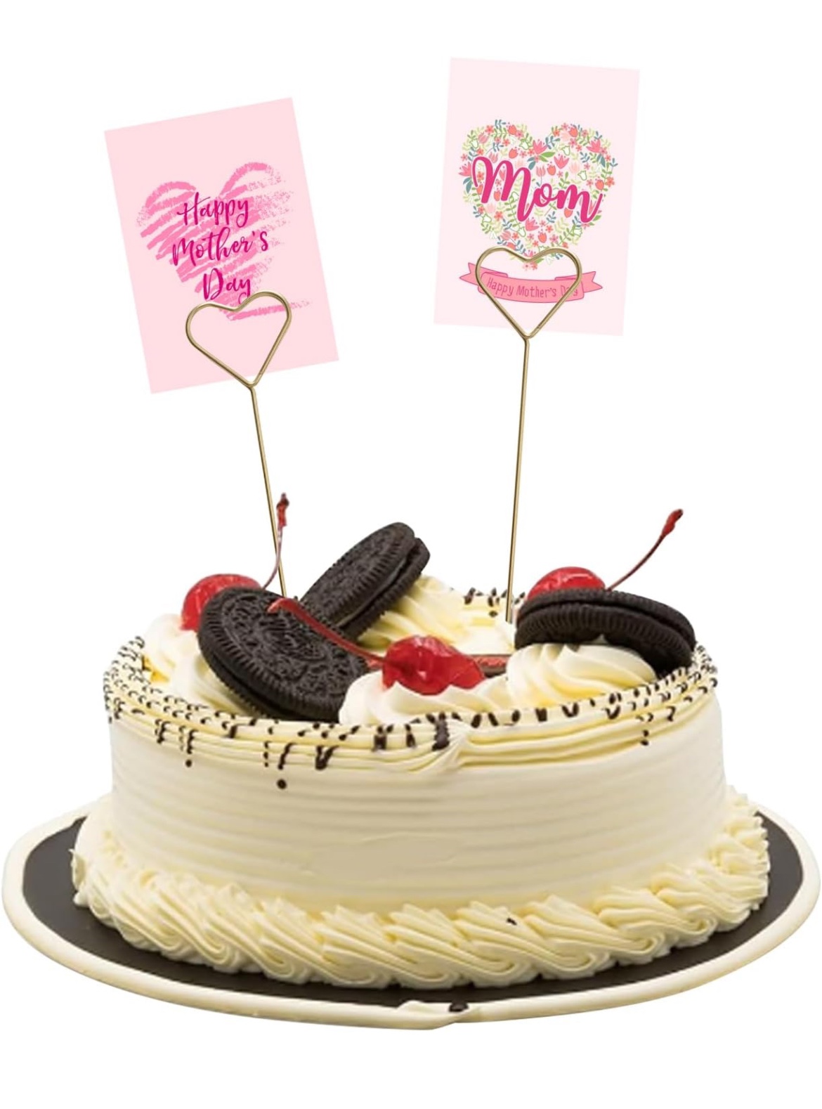 New 30Pcs Heart Floral Place Card Holders, Metal Wire Floral Pic image indicator(6)