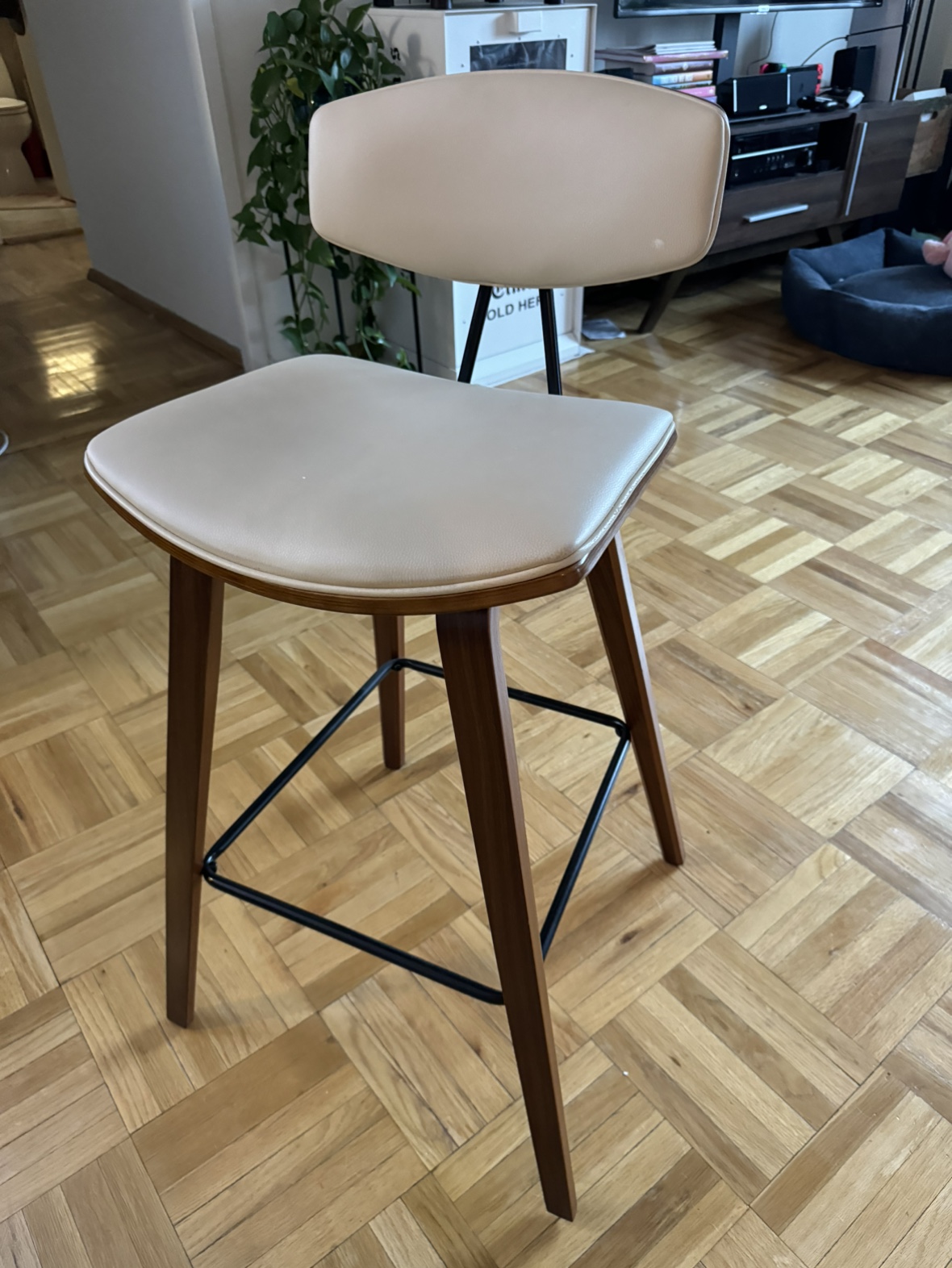 Payton Vegan Leather Bar Stool - photo 3