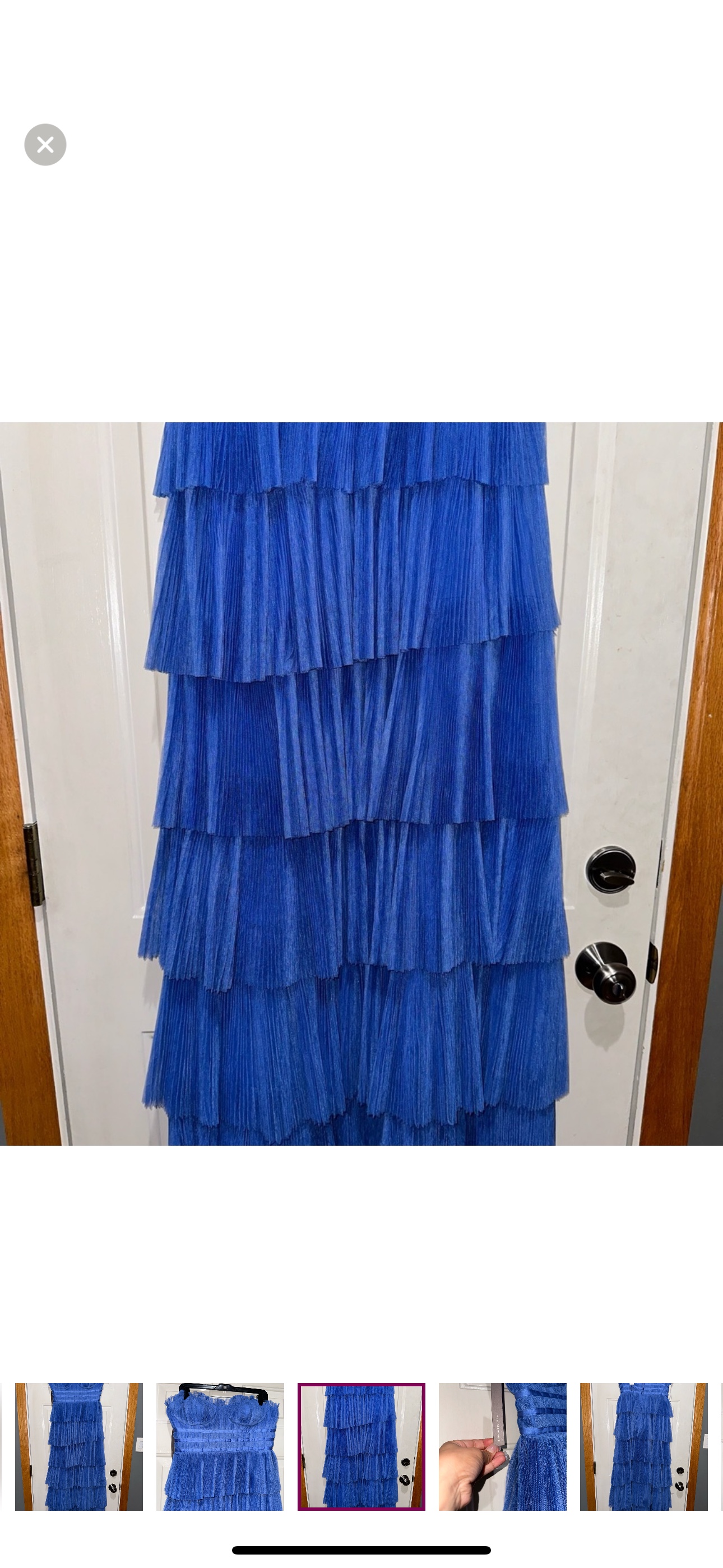 Anthropologie Hutch Strapless Tiered Tulle Maxi Dress - photo 4