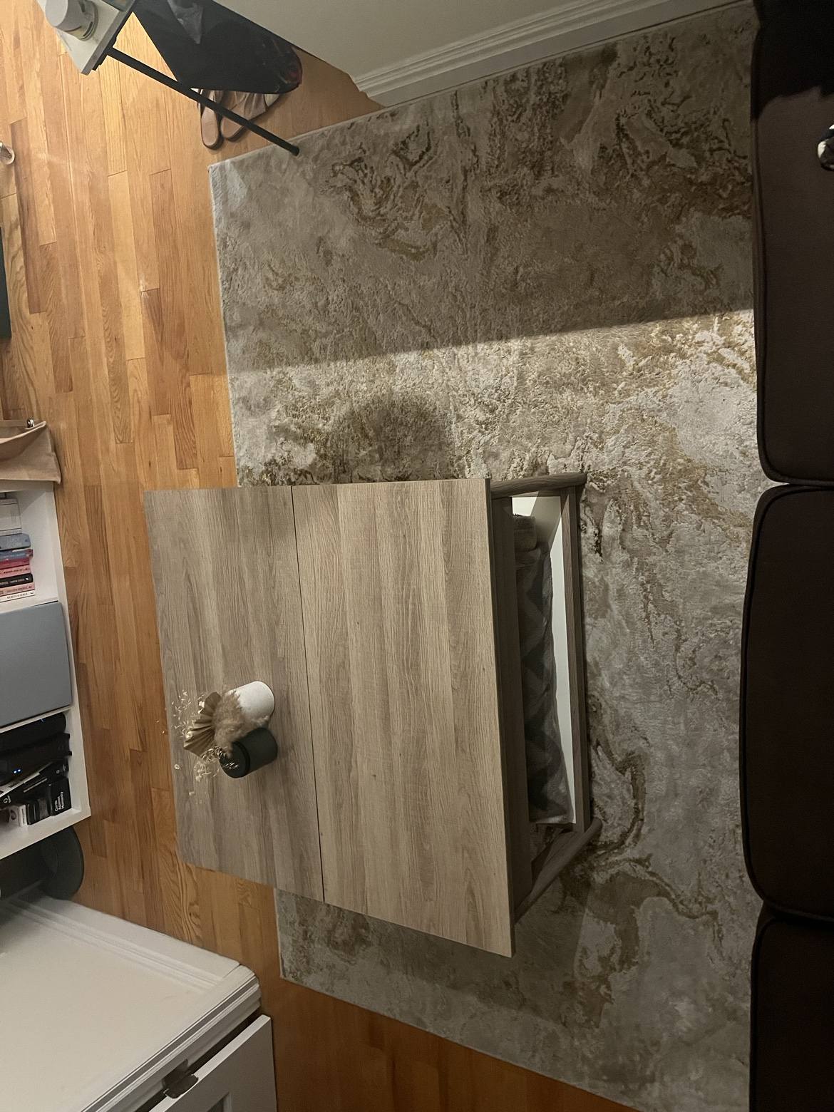 Beige Marble Area Rug