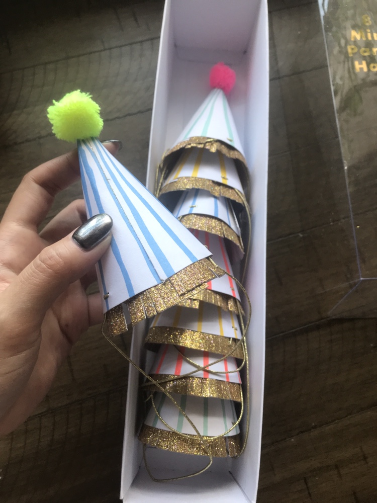 Meri Meri 8 Mini Party Hats thumbnail