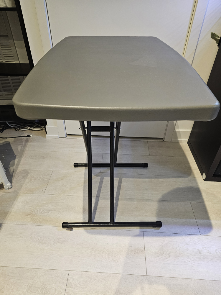 Height Adjustable Personal Folding Table