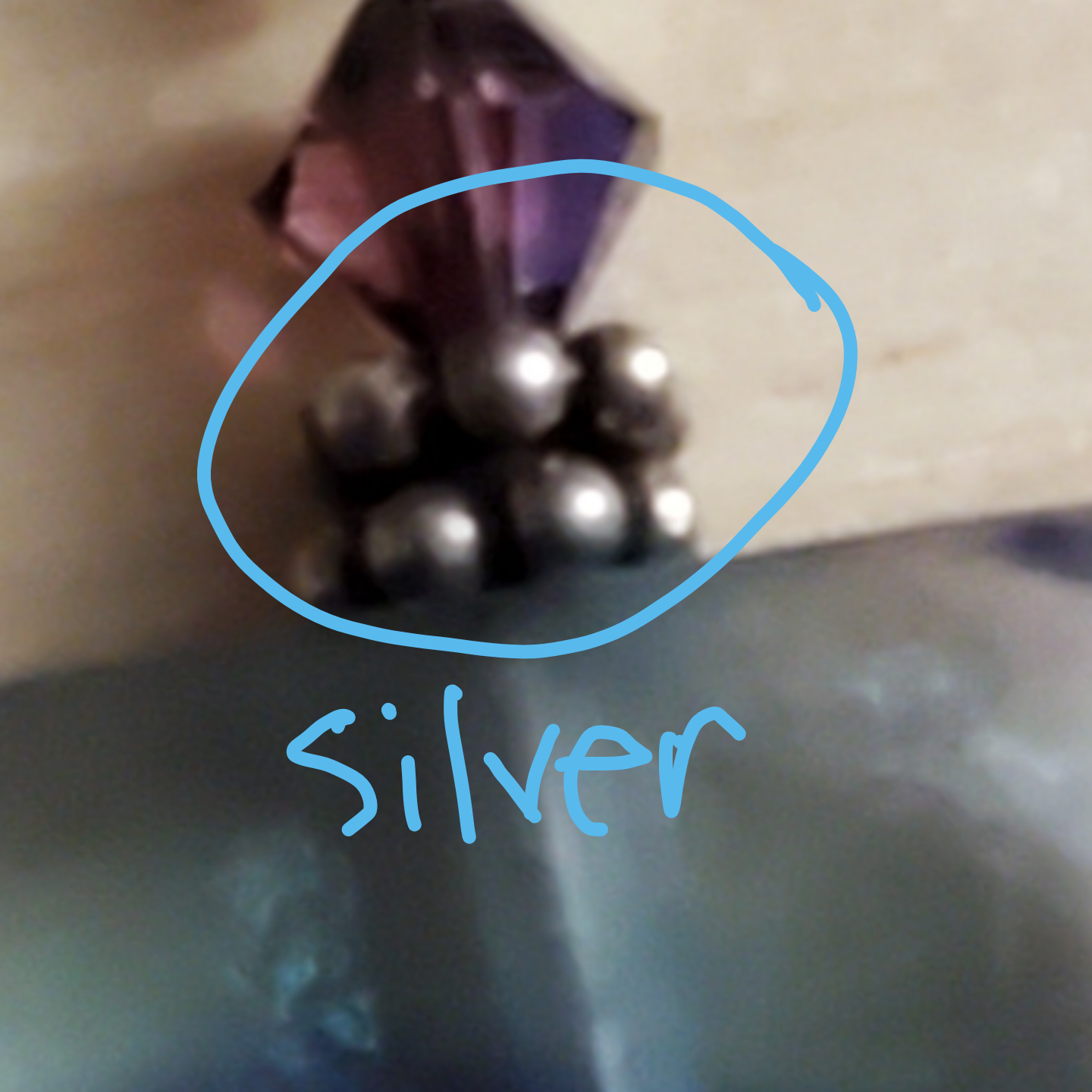 Vtg. Square Fluorite Earrings image indicator(3)