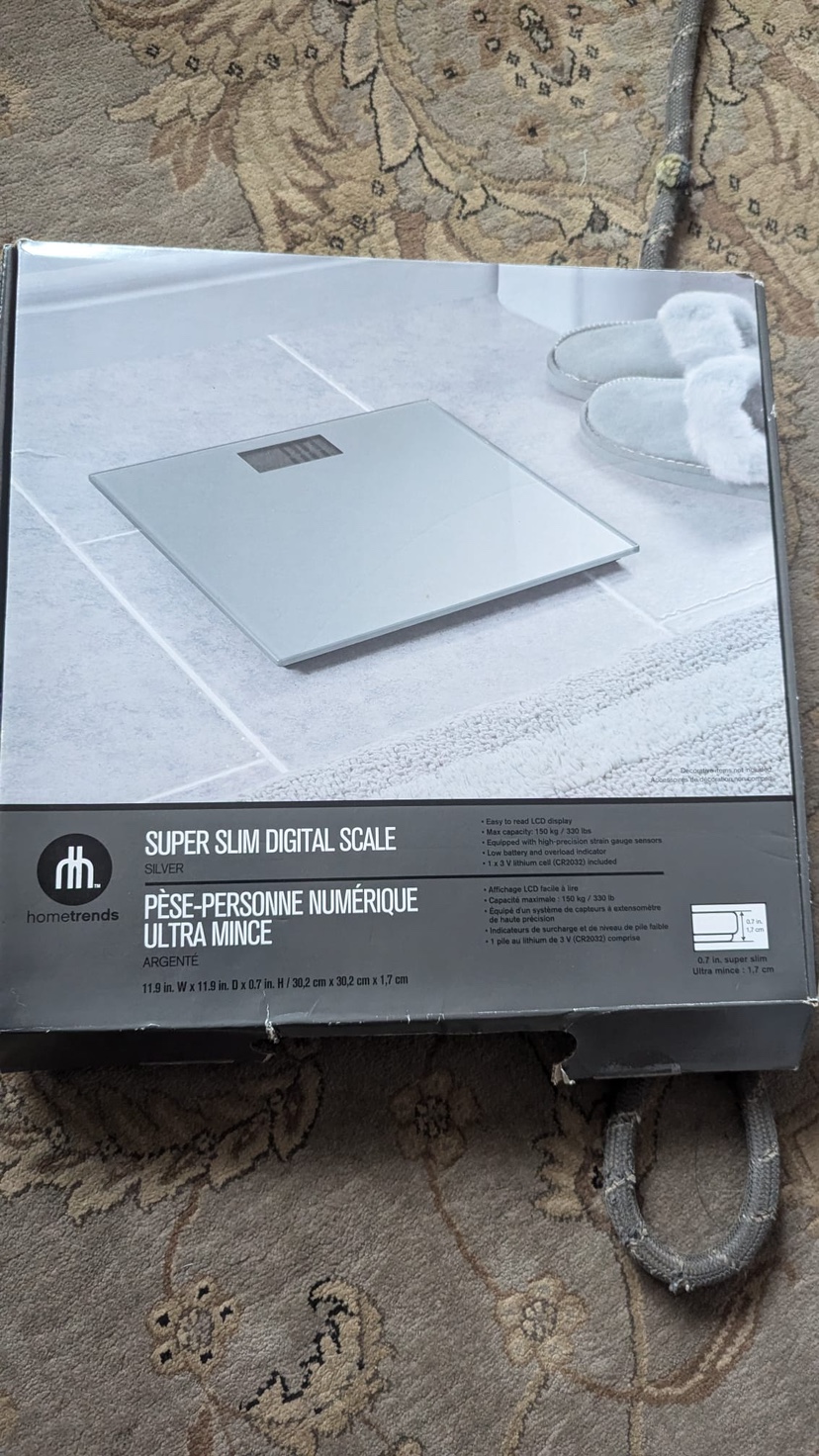 Super slim digital weight scale