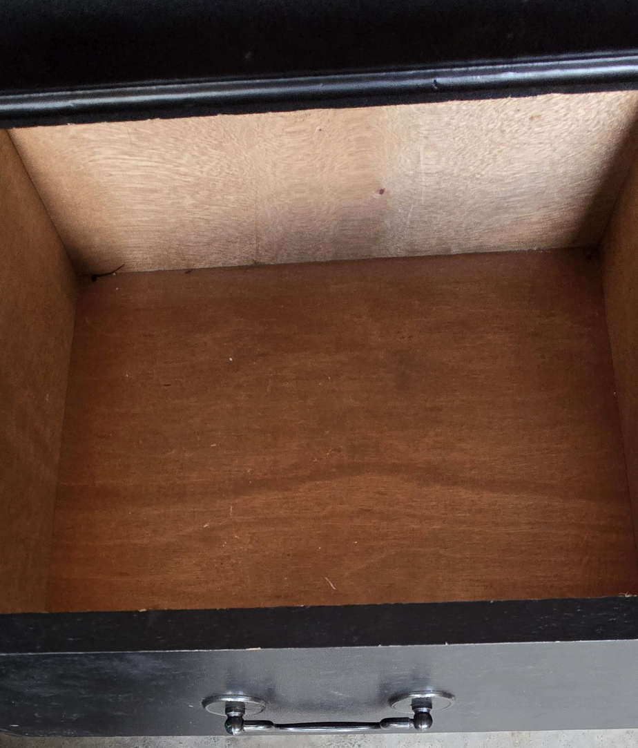 Black Night Stand W/Drawers - photo 3