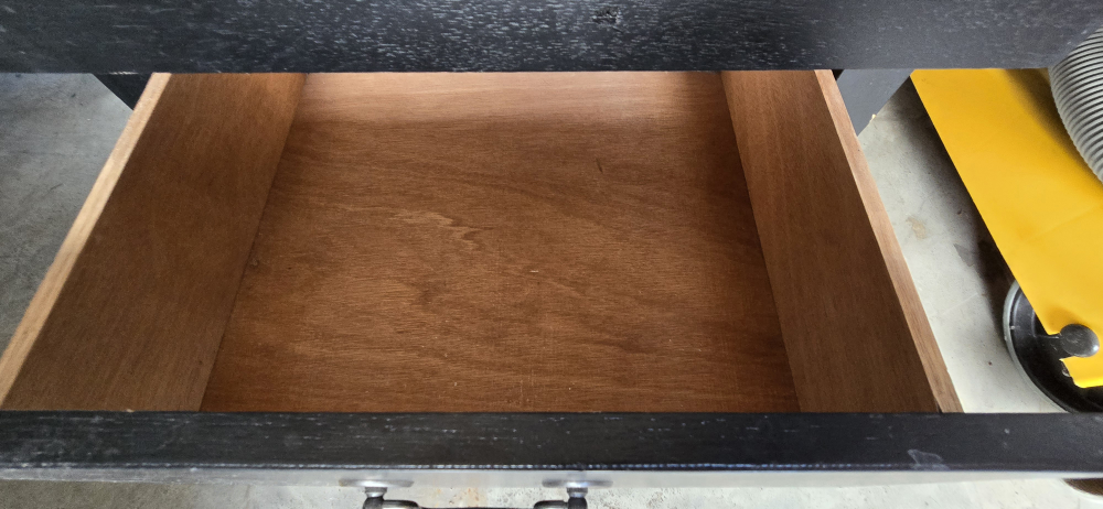 Black Night Stand W/Drawers - photo 4