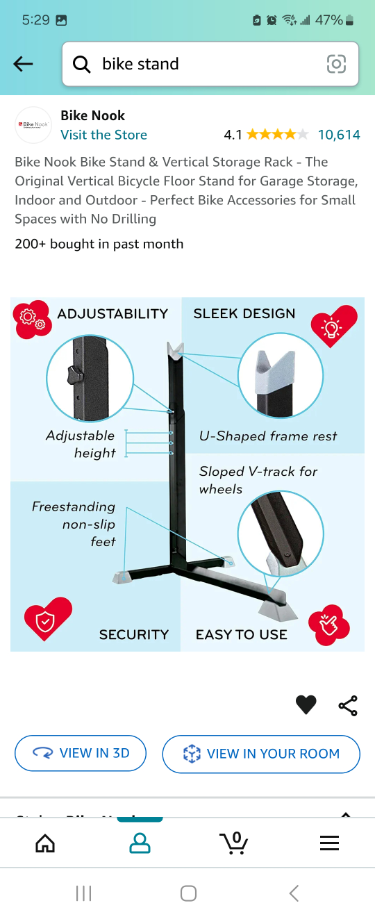 BikeNook, quick and easy indoor bike storage image indicator(3)