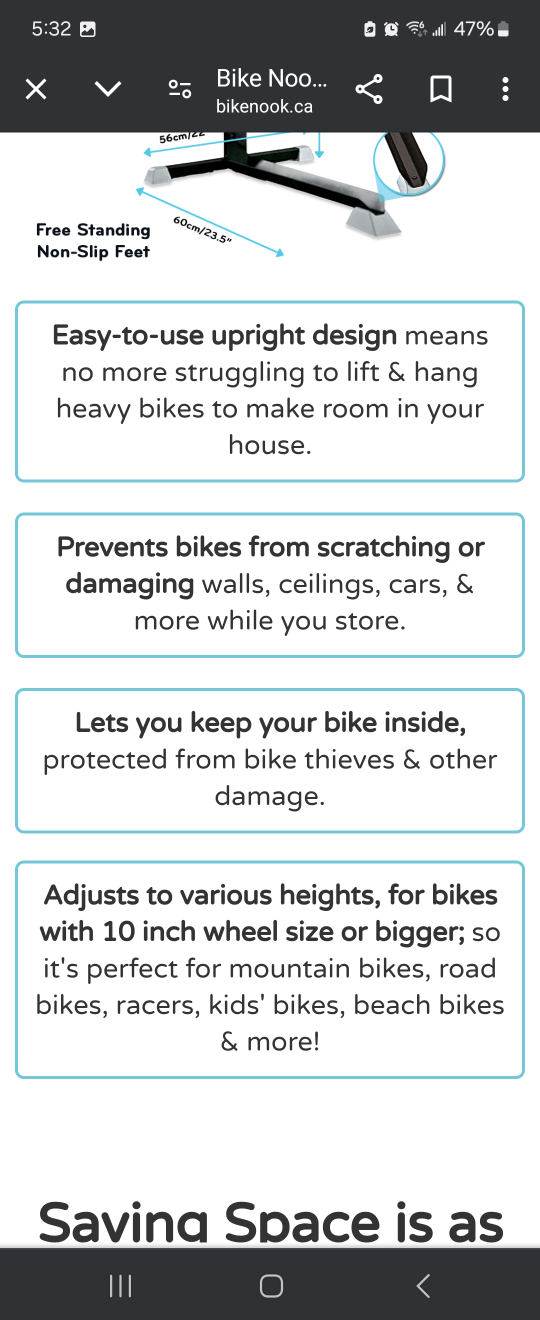 BikeNook, quick and easy indoor bike storage image indicator(5)