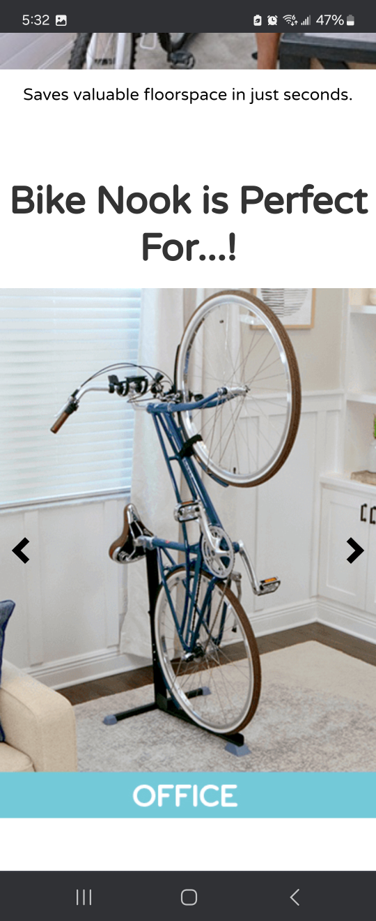 BikeNook, quick and easy indoor bike storage image indicator(6)