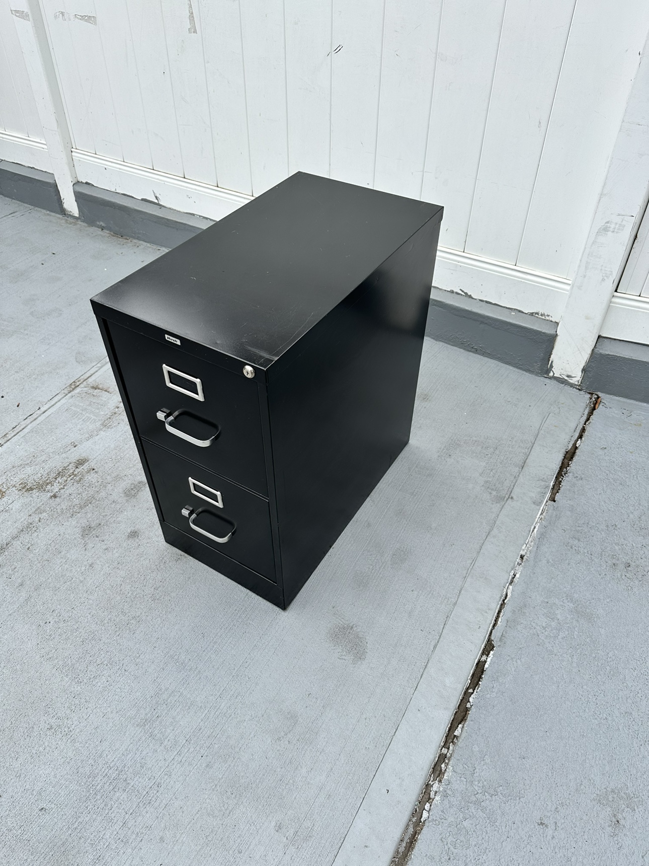 2 draw metal file cabinet - photo 4