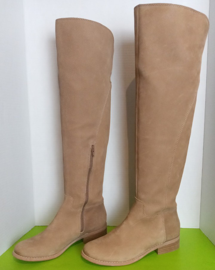 LUCKY tan leather women's boots. Size 7 image indicator(3)