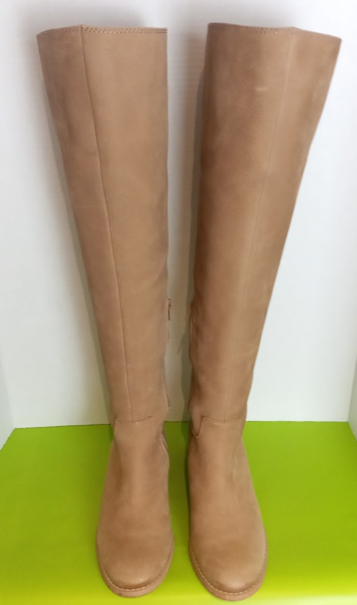 LUCKY tan leather women's boots. Size 7 image indicator(4)