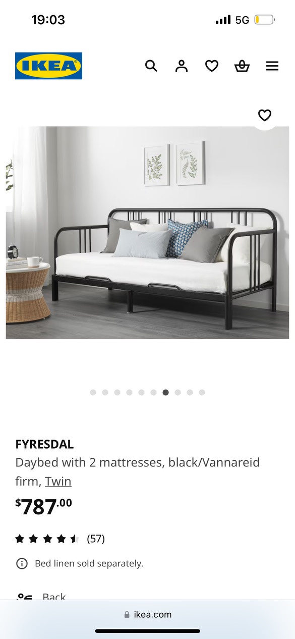 FYRESDAL sofa bed image indicator(5)