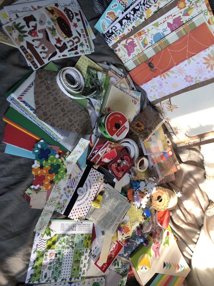 Scrapbooking supplies