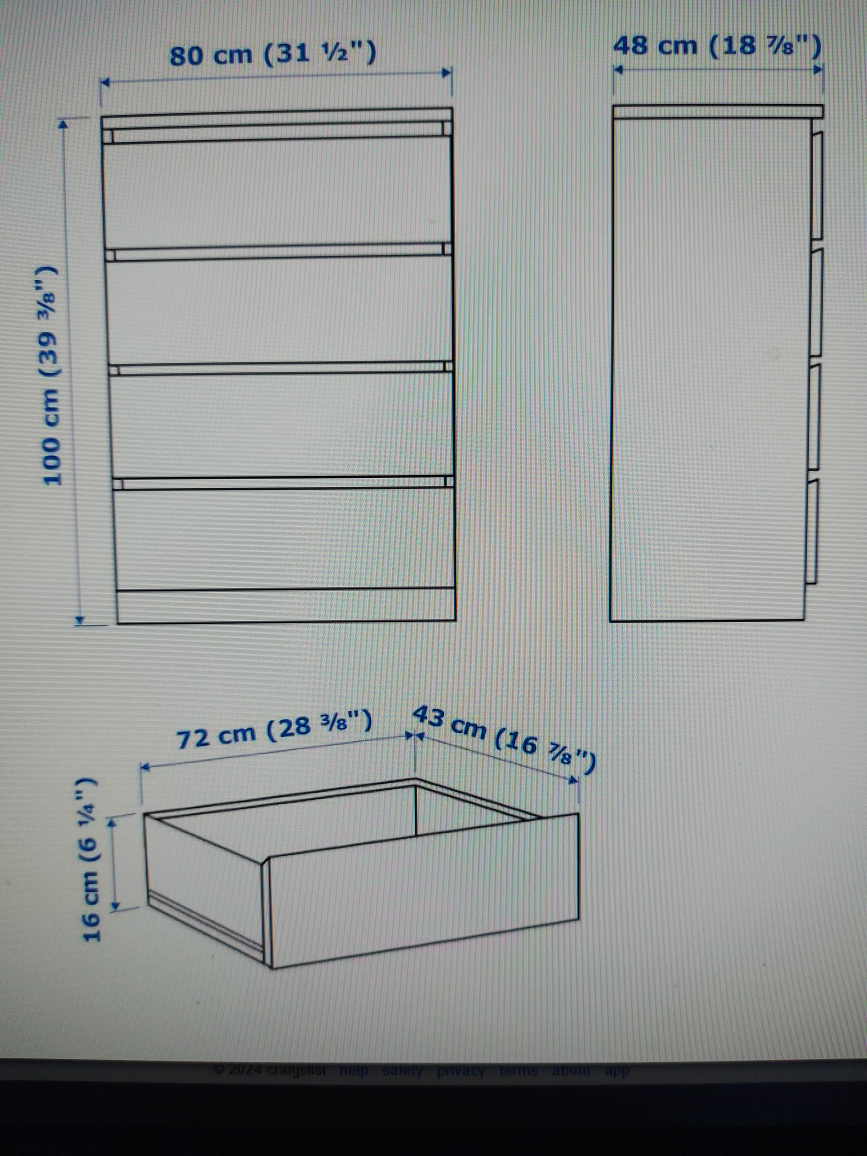 Ikea dresser and nightstand - photo 3