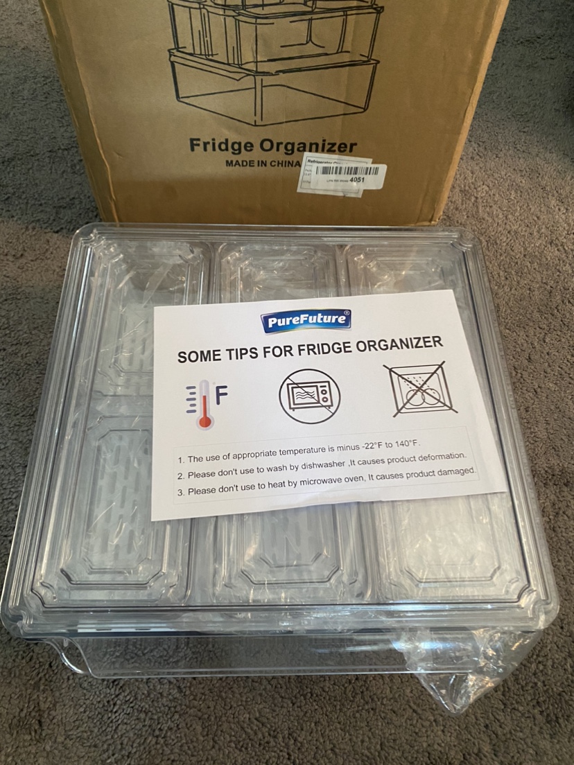 Brand new fridge container organizer, 10 pieces - photo 4