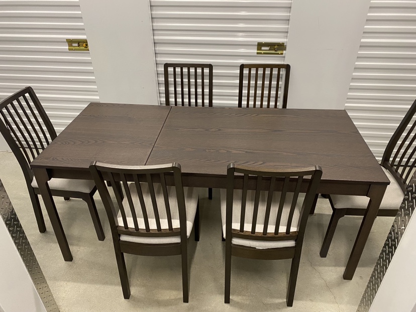 Can deliver—Ikea extendabley table and 6 chairs—Retail: $872.