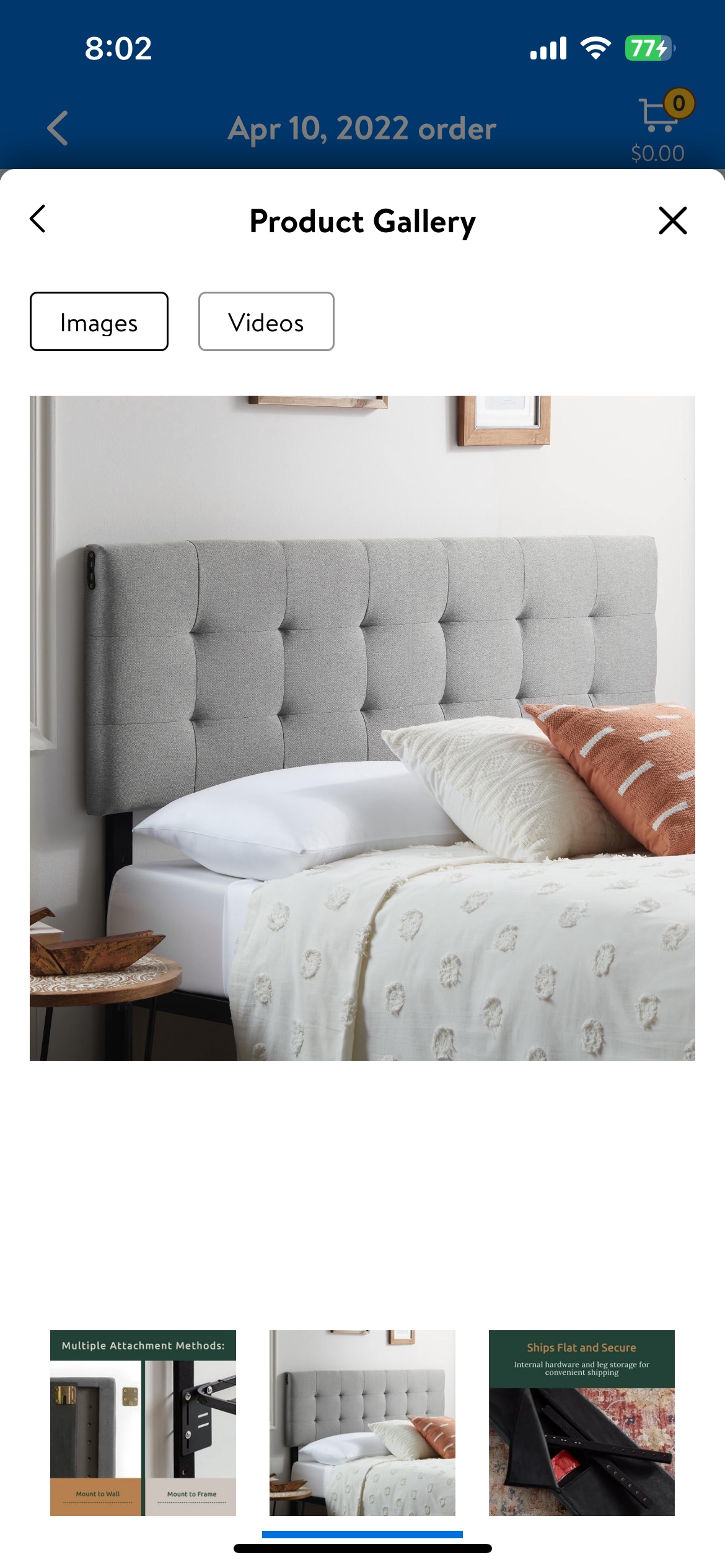 Upholstered Headboard (Full) - photo 2