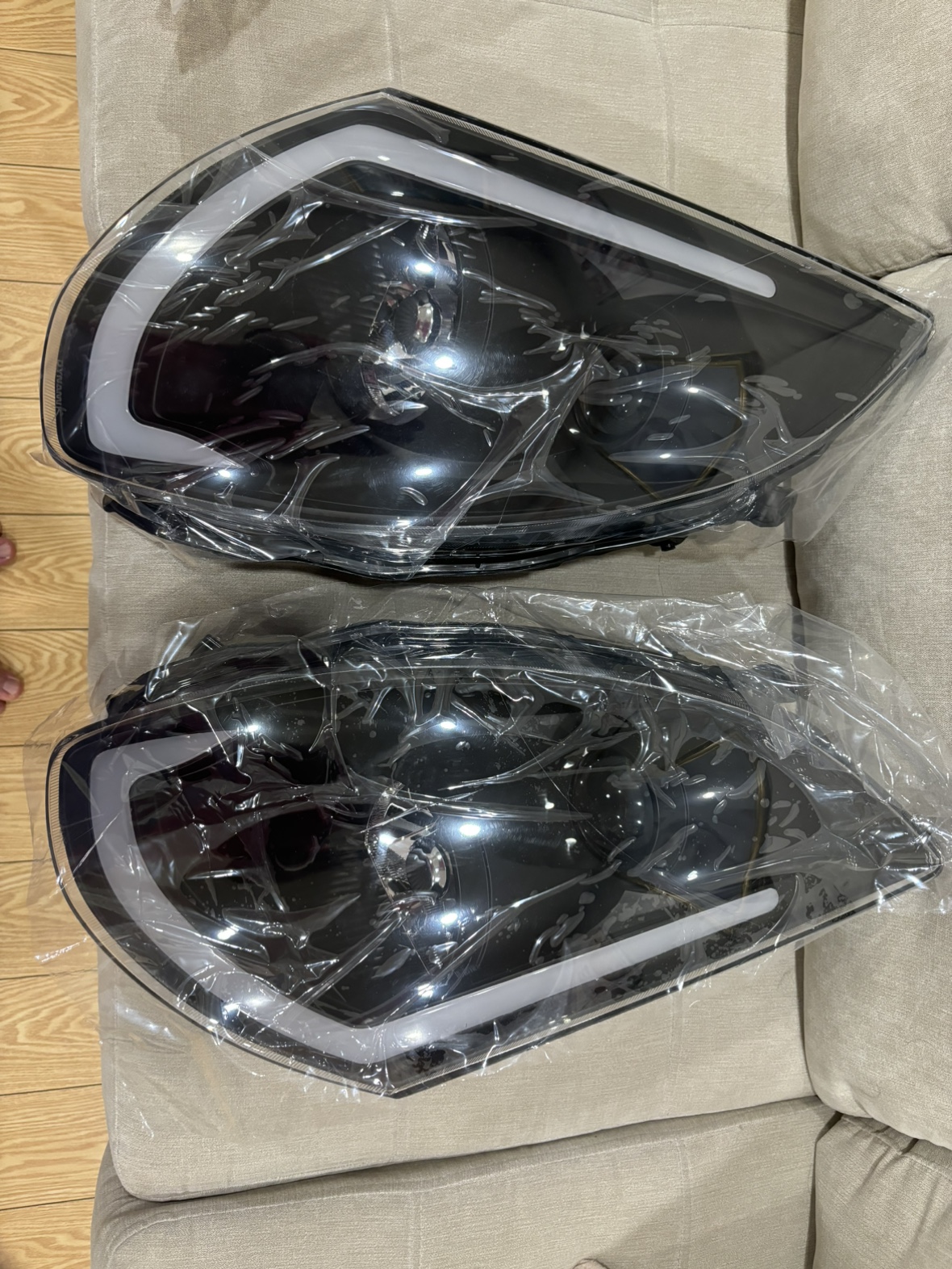 Headlights in the box