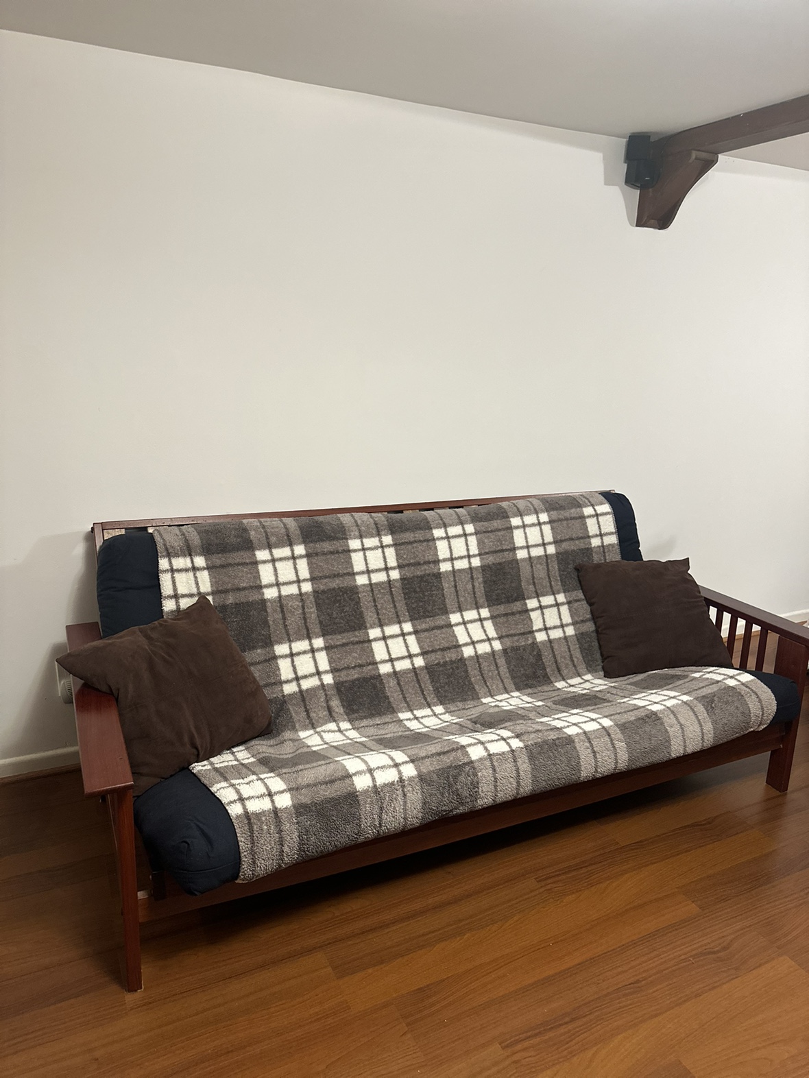 Convertible Wooden Futon and Queen Sofa Bed
