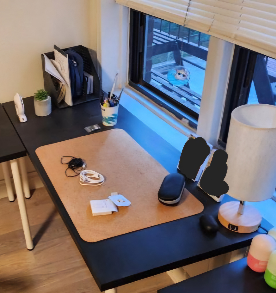 IKEA Black-Brown Lagkapten+Adlis Desk